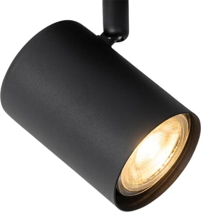 SensaHome MX68552-1A Opbouwspot Zwart - 1-lichts Zwarte Spots - 6x10cm - GU10*3W Fitting - Exclusief Lichtbron