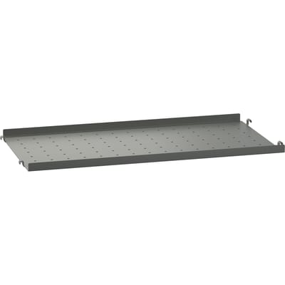 String Furniture Metalen legplanken - dark grey - met lage rand - 58 x 7 x 30 cm