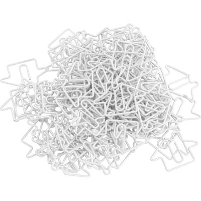 100 Pièces Trombone en Forme de Maison Fil de Fer Multifonctionnel Décoratif Fantaisie pour Organiser Marquer Cadeau Blanc blanc