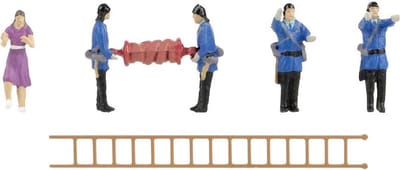 Brandweerlieden Figuren - Historische Figuren - Model Spoorbaan - Epoche III - HO Gauge - Divers
