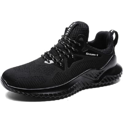 Herenschoenen Plus Size 47 Heren Casual Schoenen Hoge Kwaliteit Lente Herfst Mesh Sneakers Lichtgewicht Ademend Heren Trainers 46 48 46 zwart