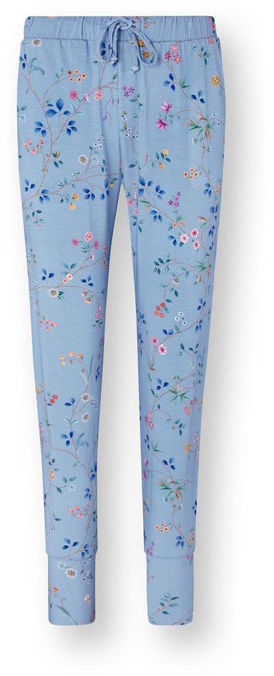 Pip Studio - Bobien Pyjama Broek Lang Dames - Loungewear - Delhi Dreams - Blauw - XXL