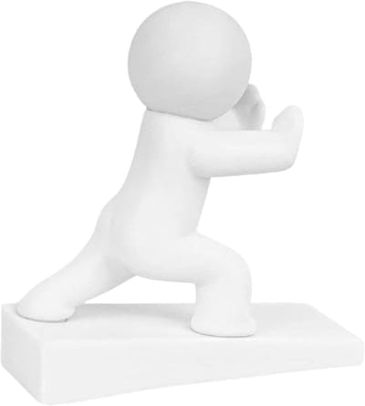 Leuke deurstopper - Decoratieve wig - Deuren op hun plek - Antislip en robuust - 12 cm - A