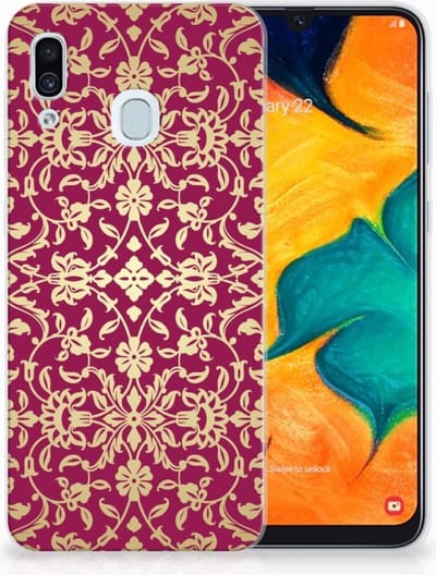 Siliconen Hoesje Samsung Galaxy A30 Barok Pink