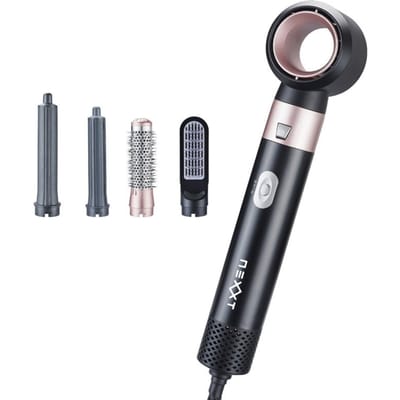 5-in-1 Airstyler - Haarstyler en Föhnborstel - Rose Gold - 3 Temperatuurstanden - 360° Draaikabel - Automatische Uitschakeling