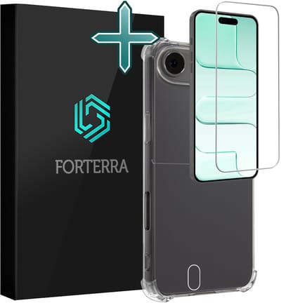 Hoesje Met Screenprotector - Geschikt voor Apple iPhone Air - Sterk & Shockproof - Back Cover - Siliconen Case - Telefoon Hoes - Shock Proof - Transparant