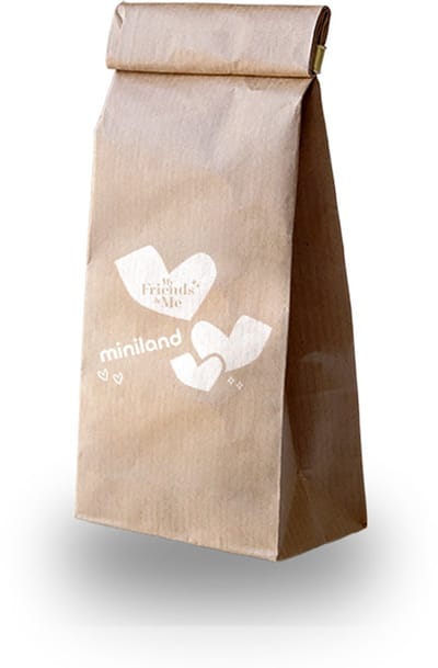 MINILAND Babypop - Afrikaans Meisje 21Cm - Met Vanillegeur - Waterdicht - 10 Maanden