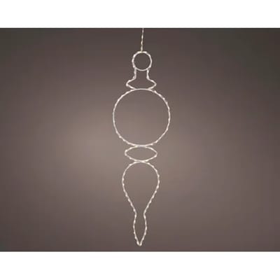 Decorismicro Led Lijst Drip Steady Lichtsnoer - 135 Led's - Warm Wit - 58cm - Binnen & Buiten
