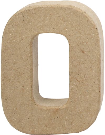 Letter, O, H: 10 cm, B: 7,8 cm, dikte 1,7 cm, 1 stuk