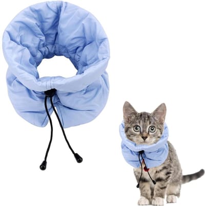 CLVP® Kattenkraag voor Nazorg - Beschermkraag - Blauw