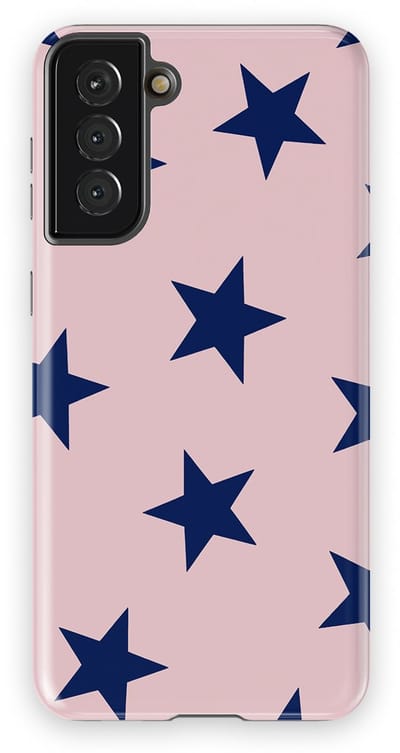DripCase Hoesje Samsung Galaxy S21 Plus | Sterren Design | Magnetisch Opladen | 2-in-1 Ontwerp | Stars Backcover Midnight Blush