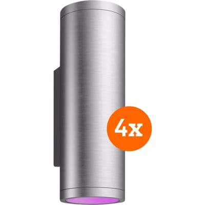 Philips Hue Appear muurlamp White & Color - RVS 4-Pack