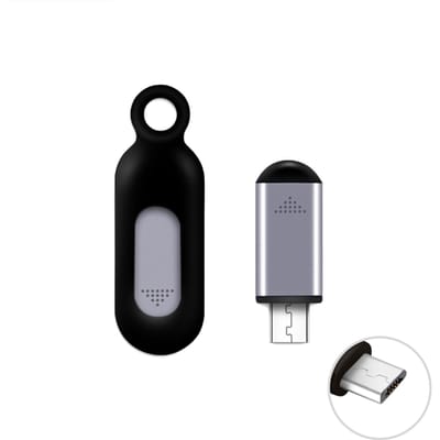 Draadloze smartphone-infraroodzender Universele mini-afstandsbediening met Type-C-connector Micro USB Connector grijs