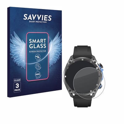 3 Stuks Savvies Screenprotector - geschikt voor DTNO.1 DTG1 1.43" - beschermfolie glas transparant