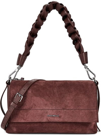 COCCINELLE Leren schoudertas Boheme Shoulder Bag Suede Leather / Grained Lea. Berry / Berry donkerpaars