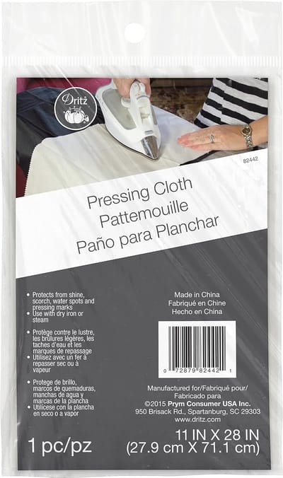 Persdoek Katoen - Strijkdoek Bescherming - Strijken Zonder Vlekken - Beschermt Stof - 20.83 cm - Wit