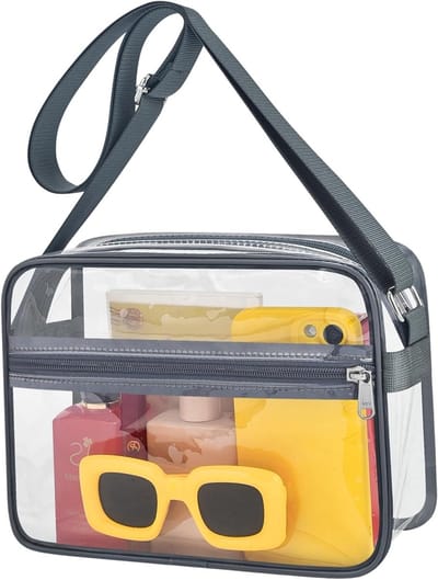 Transparante Tas - Kleine Portemonnee - Evenementen Bezoeken - Veiligheid Goedgekeurd - 23 x 16 cm - Transparant