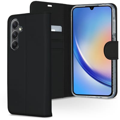 Accezz Hoesje - Geschikt voor Samsung Galaxy A35 - Wallet Softcase Bookcase - Zwart