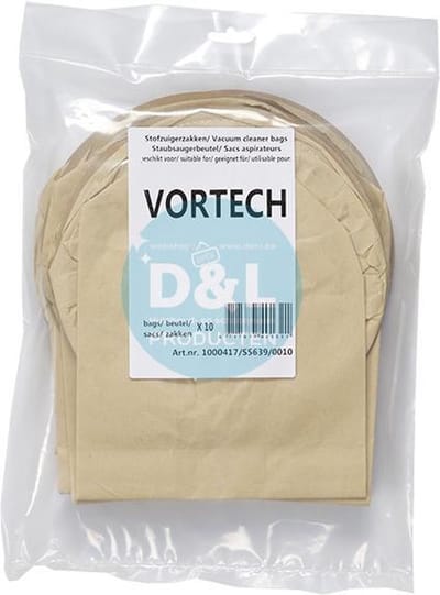 Stofzuigerzakken Geschikt voor Vortech (10 stuks)
