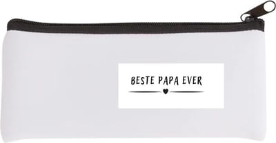 Akyol - beste papa ever Etui - Vader - father - leuk cadeau voor je vader - 20 bij 9 cm