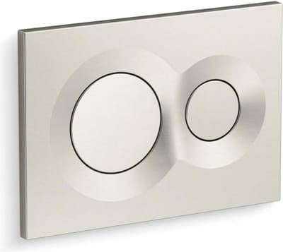 Bedieningsplaat Inbouwtank - Spoelplaat Toilet - Badkamer Renovatie - Vibrant Geborsteld Nikkel - 51 x 102 cm - Geborsteld Nikkel