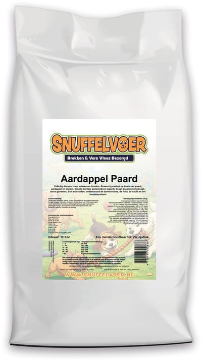 Pawgarden Hondenvoer - Aardappel Paard (Glutenvrij-Graanvrij) - 12kg