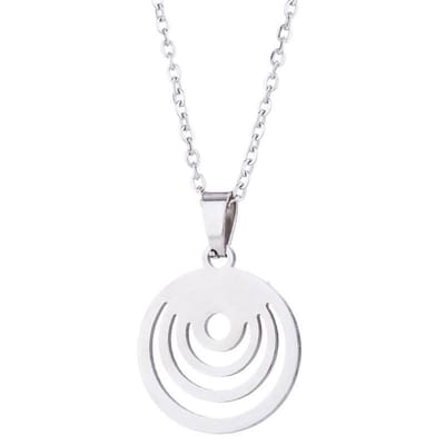 24/7 Jewelry Collection Cirkel Ketting - Cirkels - Zilverkleurig