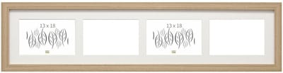 Deknudt Frames fotolijst S66KD4 - naturel - 4 horizontale foto's 13x18 cm