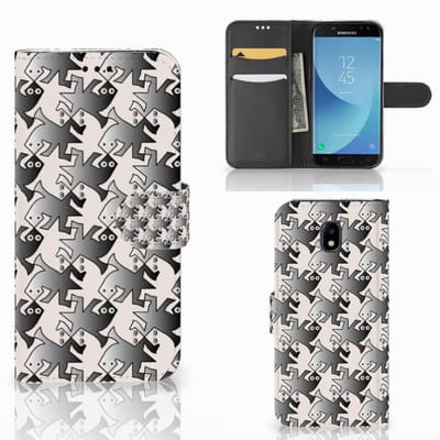 Samsung Galaxy A30 Telefoonhoesje met Pasjes Salamander Grey