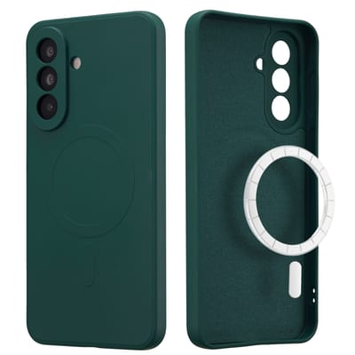 imoshion Hoesje - Geschikt voor Samsung Galaxy A37 (5G) - Color Backcover met Magnetische Ring - Donkergroen
