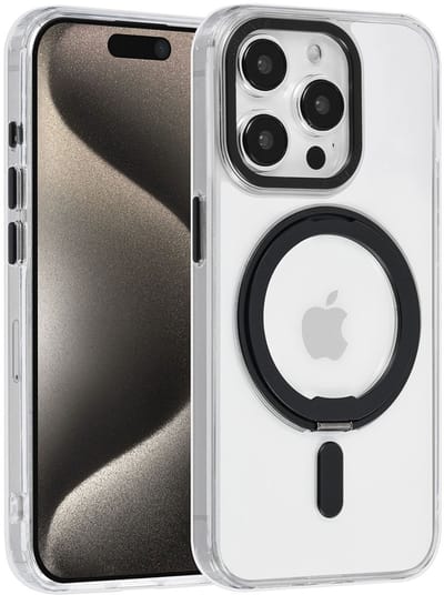UNIQ Accessory Back Cover - Apple iPhone 15 Pro - Transparant - MagSafe met ringstand