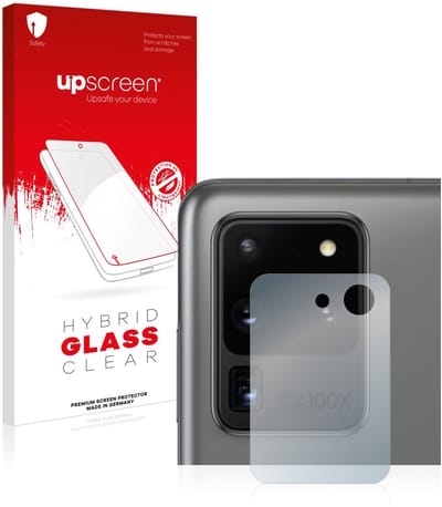 upscreen - Screenprotector voor Samsung Galaxy S20 Ultra (ALLEEN Camera Lens) - Folie Beschermfolie Beschermglas transparant