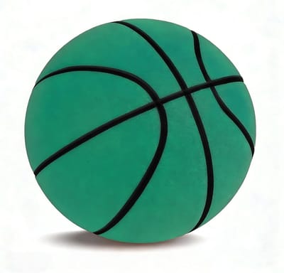 Zachte sponsbal van 24 cm voor kinderen, stille indoor basketbal, ideaal voor thuis en speeltuin, veilig en lichtgewicht