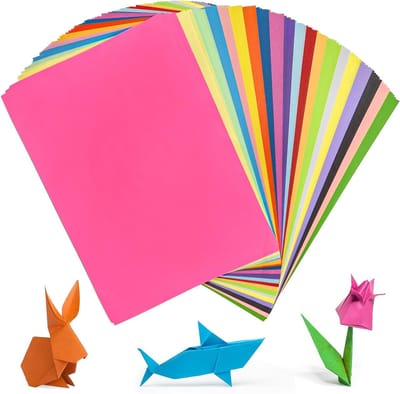 200 Vellen A4 Kleurrijk Papier in 20 Heldere Kleuren, Dubbelzijdig Vouwpapier voor DIY Creatieve Projecten en Origami