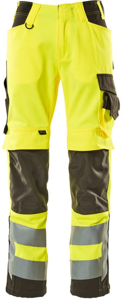 Mascot Safe Supreme Broek met kniezakken 15579-860 - hi-vis geel/donkerantraciet - C46 - 76