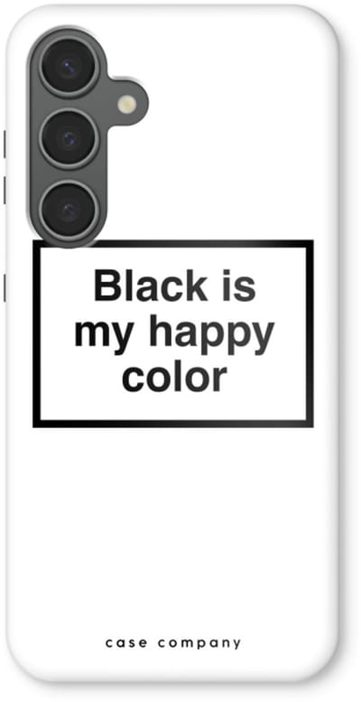 Case Company® - Hoesje geschikt voor Samsung Galaxy S24 Plus hoesje - Black is my happy color - Tough Case - Maximale Bescherming alle Kanten en Schermrand