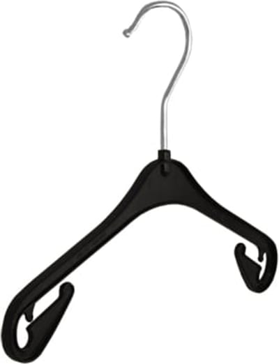 De Kledinghanger Gigant - Kledinghanger - Baby - NA26 - 120 Stuks - Blousehanger - Shirthanger - Kunststof - Zwart - Rokinkepingen - 26 cm - Kleerhanger - Babybügel - NA-Serie (NA26_00/120)