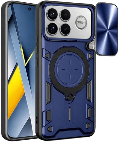 Hoesje geschikt voor Xiaomi Poco F8 Ultra - Techsuit CamGuard Pro Back Cover - Blauw