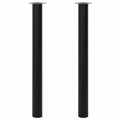vidaXL - Tafelpoten - telescopisch - 710-1100 - mm - zwart - 2 - st
