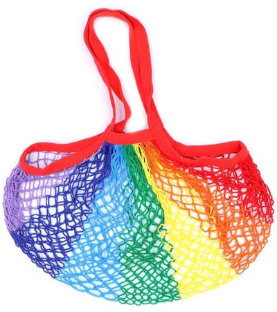 JHUBERS- Boodschappentas herbruikbaar - Katoenen net tas - 35x40cm - Milieuvriendelijk - Sterk - Perfect voor opslag - Nettas