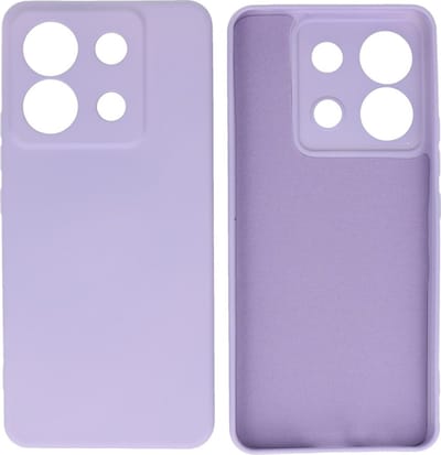 Hoesje Geschikt voor de Xiaomi Redmi Note 13 Pro 5G - Fashion Backcover Hoesje - Colorful Telefoonhoesje - Paars