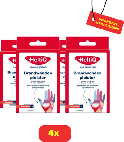 Heltiq Brandwonden Pleister - 4 x 5 Stuks Voordeelverpakking