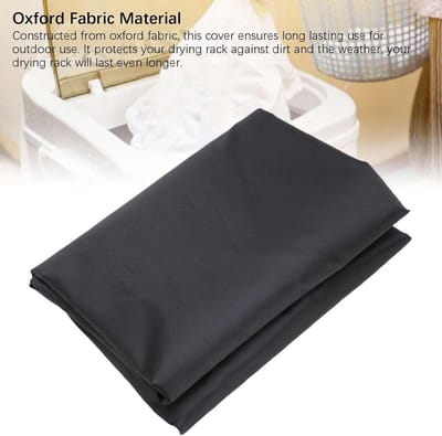 Droogrekhoes Buiten - Beschermhoes Wasrek - Terras Bescherming - Waterdicht Oxford Materiaal - 30x168cm - Grijs