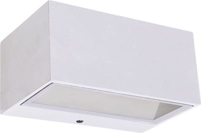 LUTEC Gemini Wandlamp voor buiten - Medium - LED - Mat Wit