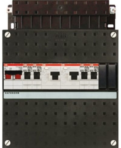 ABB groepenkast 1 fase met 4 groepen en afmetingen 220x220 mm