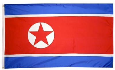 Go Go Gadget - Noord Koreaanse Vlag - 90x150cm - Noord Korea
