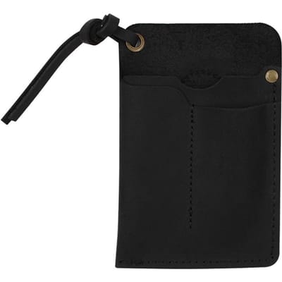 Étui Organisateur EDC en Cuir Véritable Fait Main Pochette Tactique pour Outils Holster avec Clip de Ceinture Sac de Rangement noir