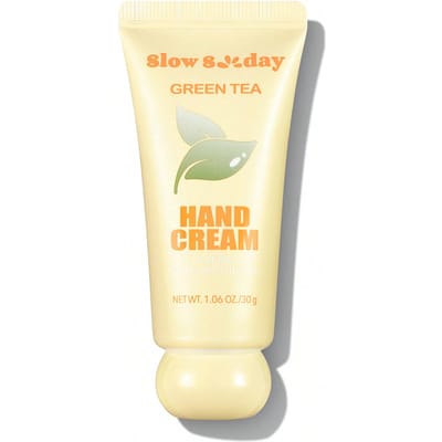Slow Sunday Groene Thee Handcrème, Geurig, Voor Droge Handen, Handverzorgingscrème, Hydraterend & Vochtinbrengend, Kalmerende Huid, Diepe Voeding, Reisformaat, Met Meerdere Plantaardige Oliën, Geschikt Voor Zomer & Herfst, Y2K, Ideaal Voor Feestjes, Terug Naar School