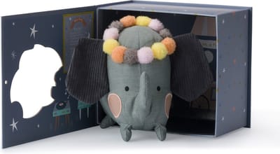 Picca Loulou - Olifant knuffel - Eleonor - In geschenkdoos - 18 cm