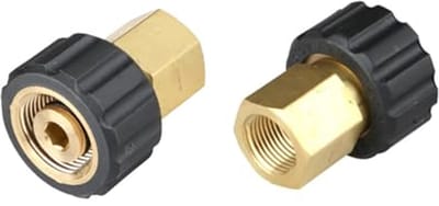 Adapter voor hogedrukreiniger M22 naar M22 / 3/8 inch / 1/4 inch Snelkoppeling voor Spuitpistool